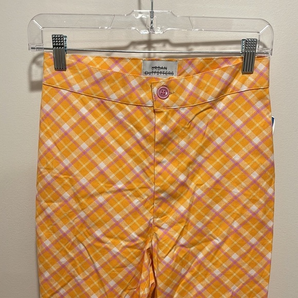 NEW Urban Outfitters Plaid Ingrid High Rise Pinup Pants 4 Spring Striped - Picture 4 of 9